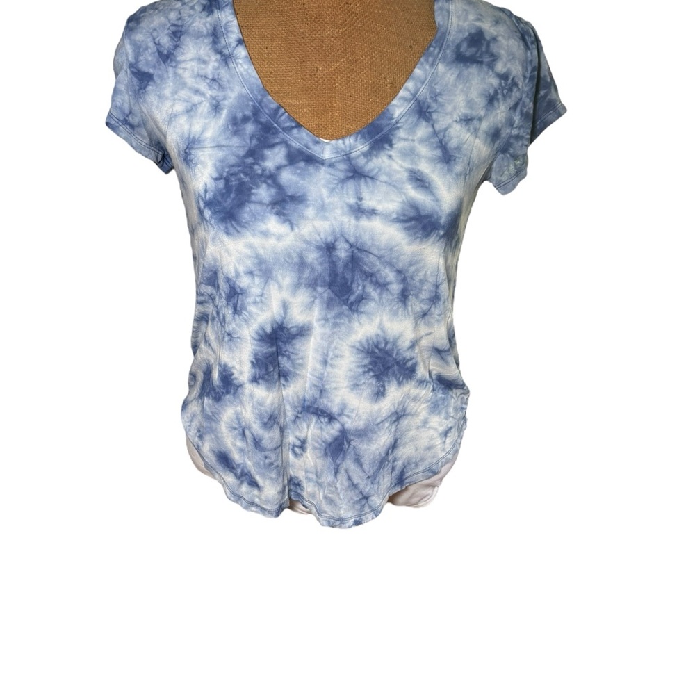 American Eagle Blue Tie-Dye Women's Top Size XS - Picture 2 of 9